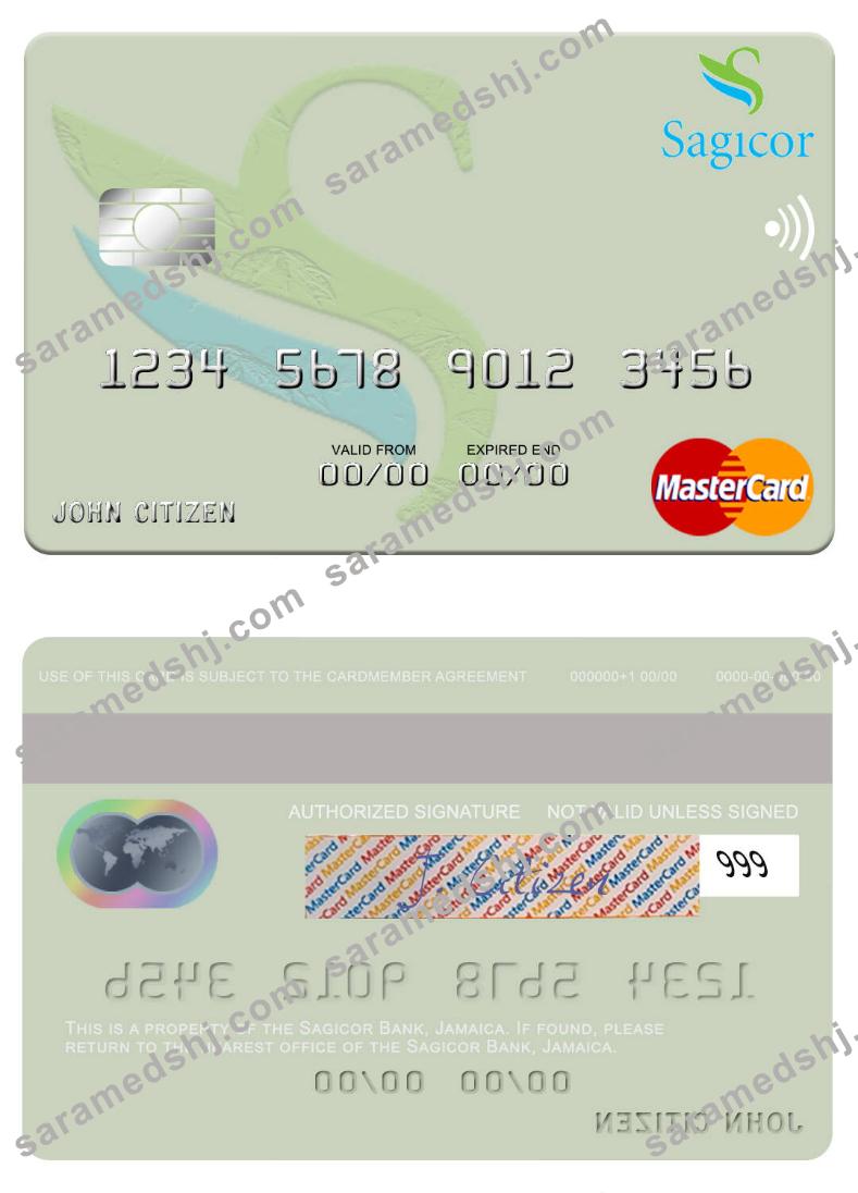 Jamaica Sagicor Bank mastercard